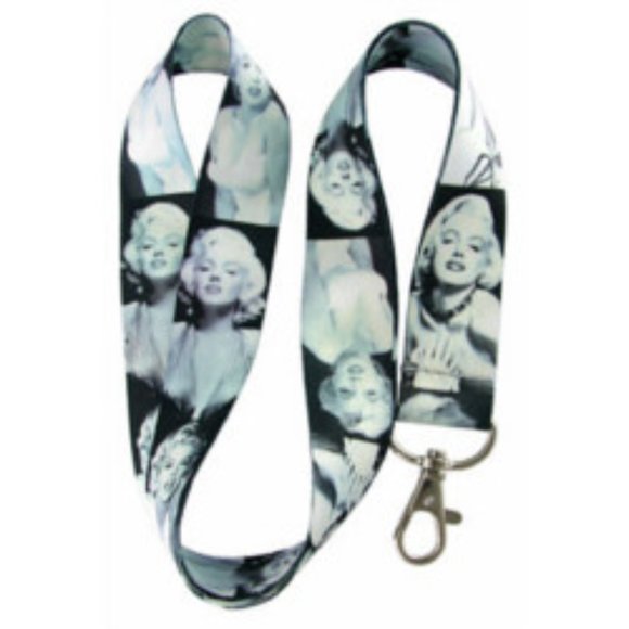 Universal Marilyn Monroe Lanyard Keychain ID Badge Holder 2 pcs Set - Picture 2 of 3